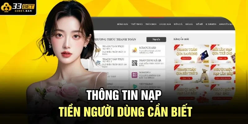 Thông tin nạp tiền người dùng cần biết